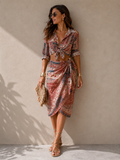 you decide  gonna donna midi pareo con nodo fantasia foulard