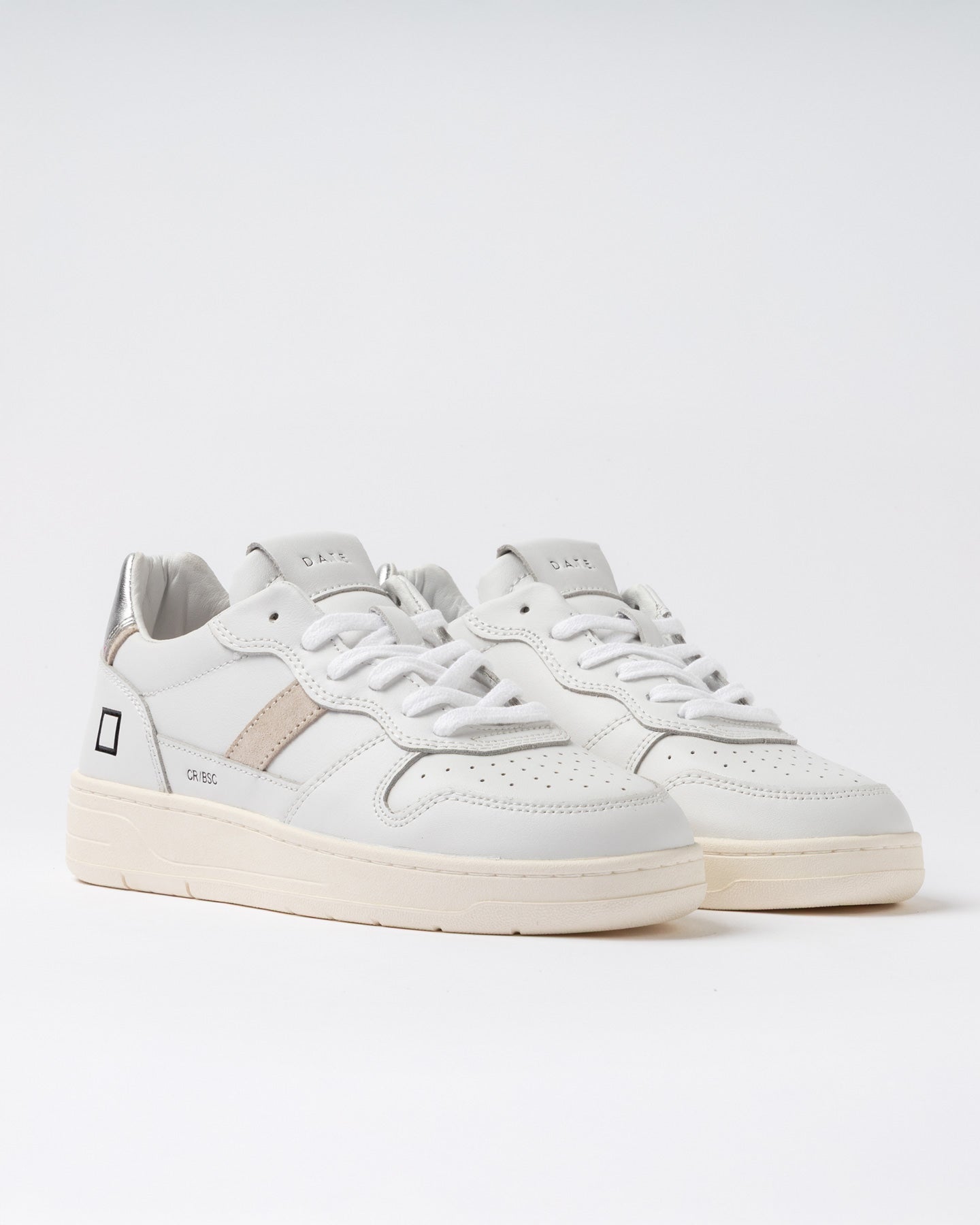 D.a.t.e. Sneakers Scarpe Donna Court 2.0 Basic White-silver