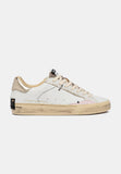 Crime london sneakers donna in pelle modello distressed colore bianco