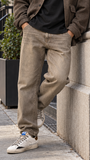 Pont uomo jeans yellowstone cropped denim kaki