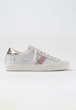 D.a.t.e. Sneakers Scarpe Donna Hill Low Calf White-platinum