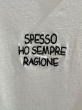 T-shirt donna con ricamo Ragione