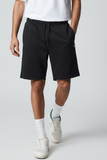 Bermuda uomo in felpa nero