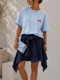 Kikisix gonna donna corta con maniche applicate