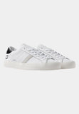 D.A.T.E sneakers uomo hill low calf white black