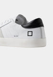 D.A.T.E sneakers uomo hill low calf white black