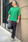 Bl11 Uomo Pantalone Palazzo Nero