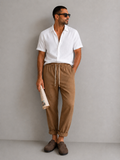 Pont pantalone uomo jogger lino canapa