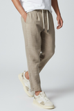Bl11 pantalone uomo misto lino