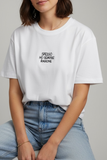 T-shirt donna con ricamo Ragione