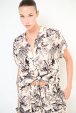 Kikisix camicia con stampa jungle
