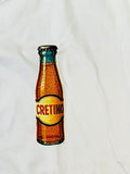 Bl11 uomo tshirt stampa cretino bianco