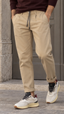 Bl11 uomo pantalone con coulisse Beige