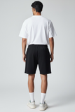 Bermuda uomo in felpa nero