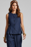 Gilet donna in denim chambry