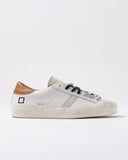 D.a.t.e. Sneakers Scarpe Uomo Hill Low Calf White-cuoio