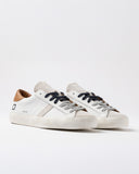 D.a.t.e. Sneakers Scarpe Uomo Hill Low Calf White-cuoio