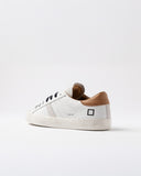 D.a.t.e. Sneakers Scarpe Uomo Hill Low Calf White-cuoio