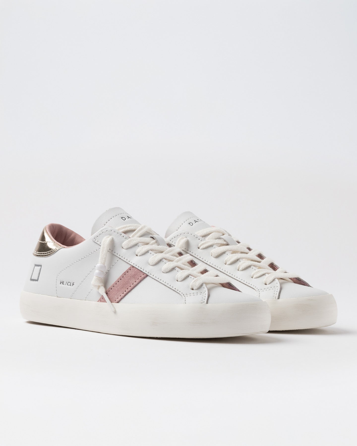 D.a.t.e. Sneakers Scarpe Donna Hill Low Calf White-platinum