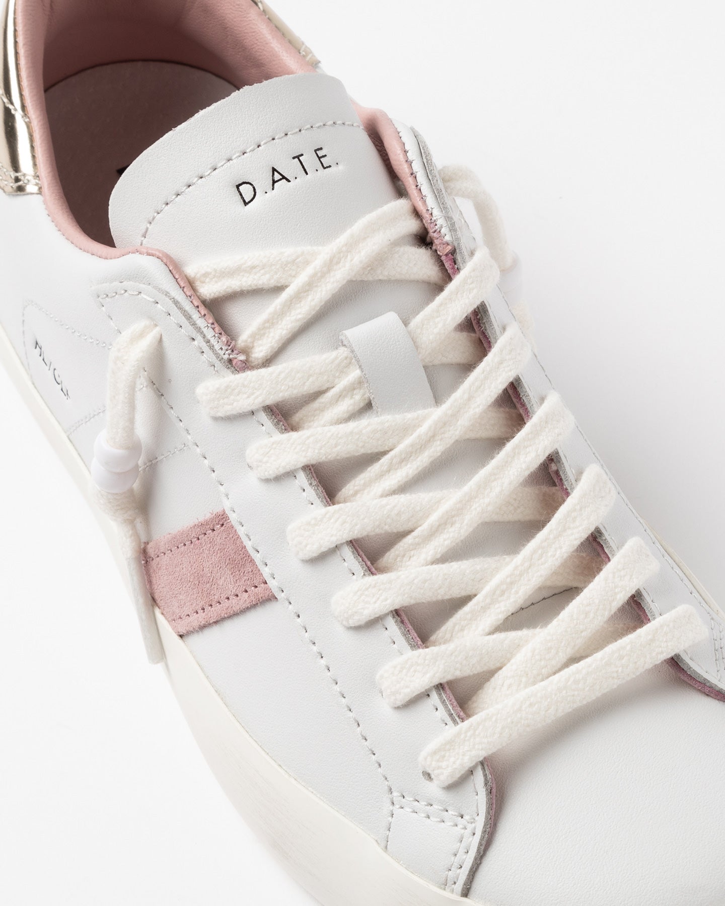 D.a.t.e. Sneakers Scarpe Donna Hill Low Calf White-platinum