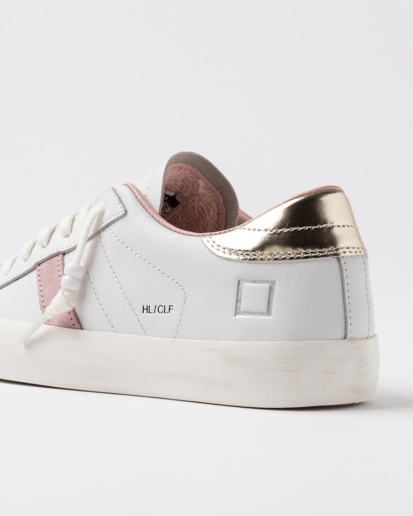 D.a.t.e. Sneakers Scarpe Donna Hill Low Calf White-platinum