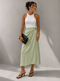 You decide gonna donna pareo in lino menta
