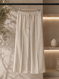 Kikisix donna pantalone ampio con coulisse beige