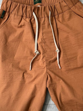 Pont bermuda uomo jogger short seersucker mattone