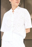 Kikisix camicia donna sangallo bianca