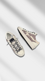 AMA BRAND SNEAKERS DONNA GLITTER ROSA CON LACCI ZEBRATI