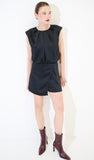 Kikisix tuta donna corta in raso nero