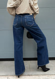 Pont jeans donna blu WIDE leg