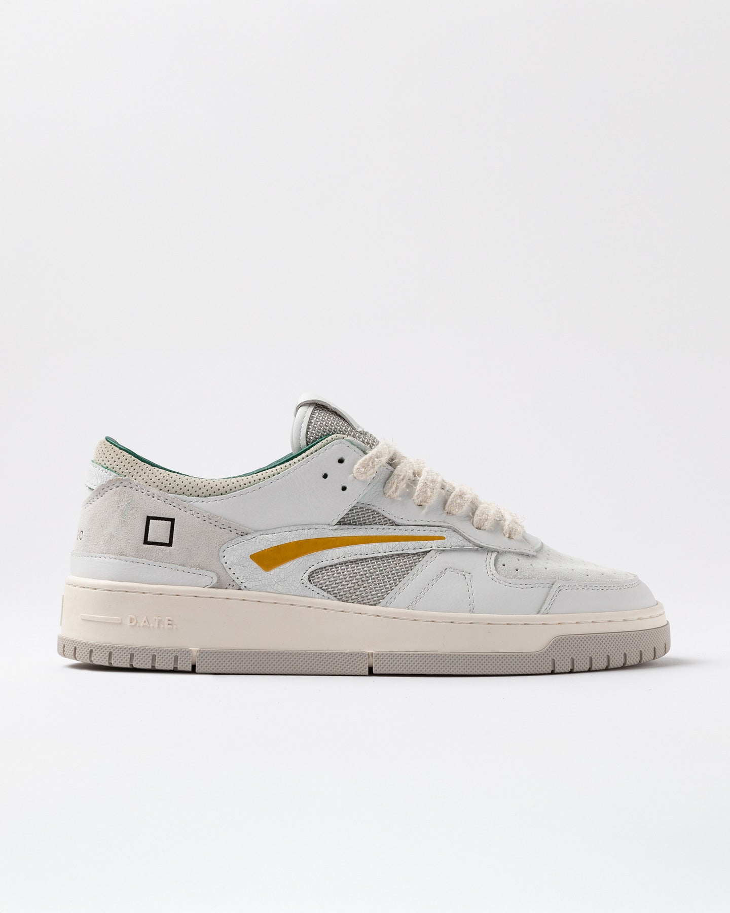 D.a.t.e. Sneakers Scarpe Uomo Torneo Pop White-ocher