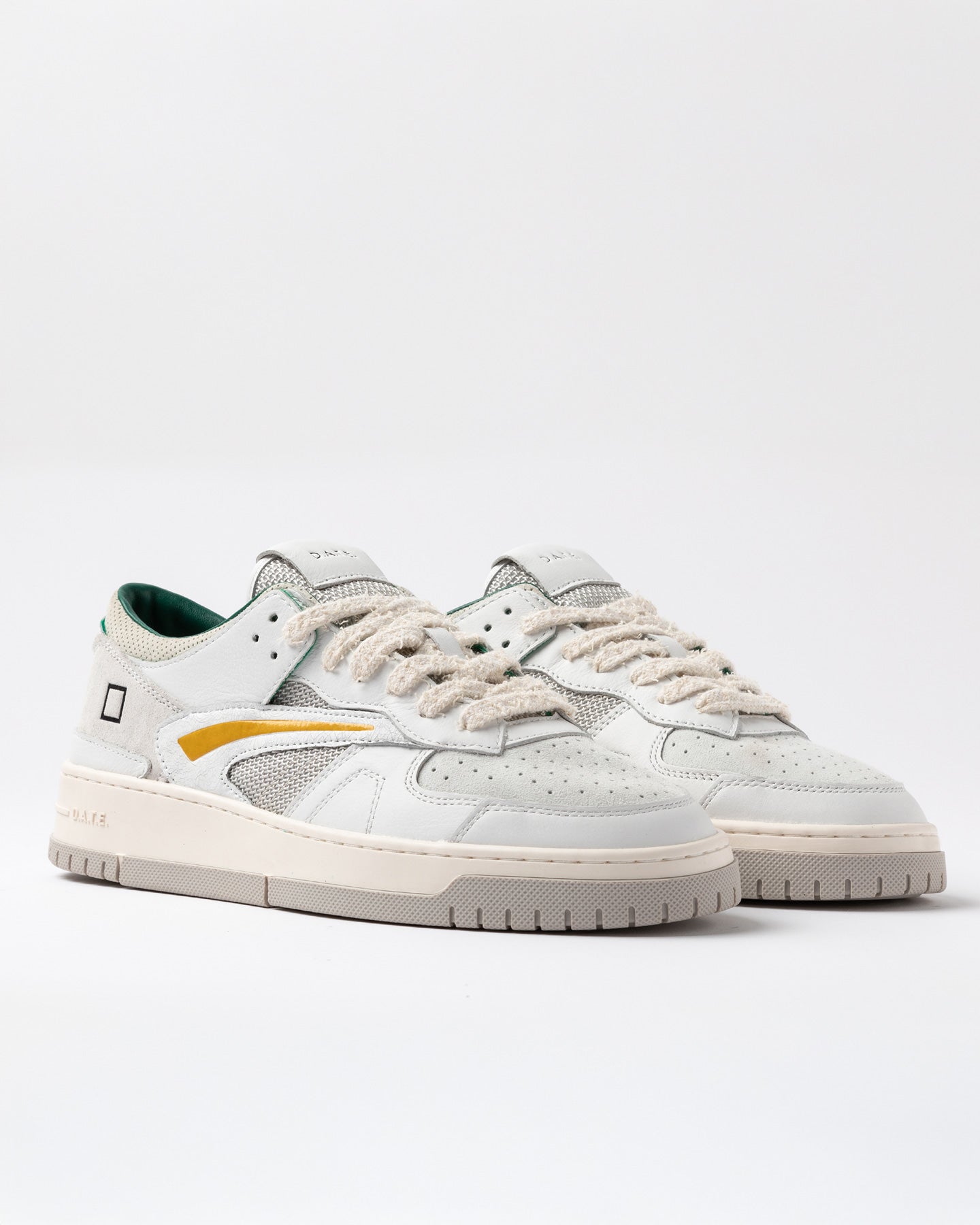D.a.t.e. Sneakers Scarpe Uomo Torneo Pop White-ocher