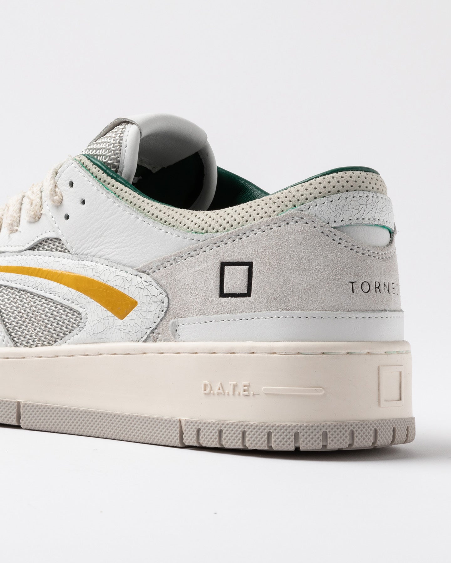 D.a.t.e. Sneakers Scarpe Uomo Torneo Pop White-ocher