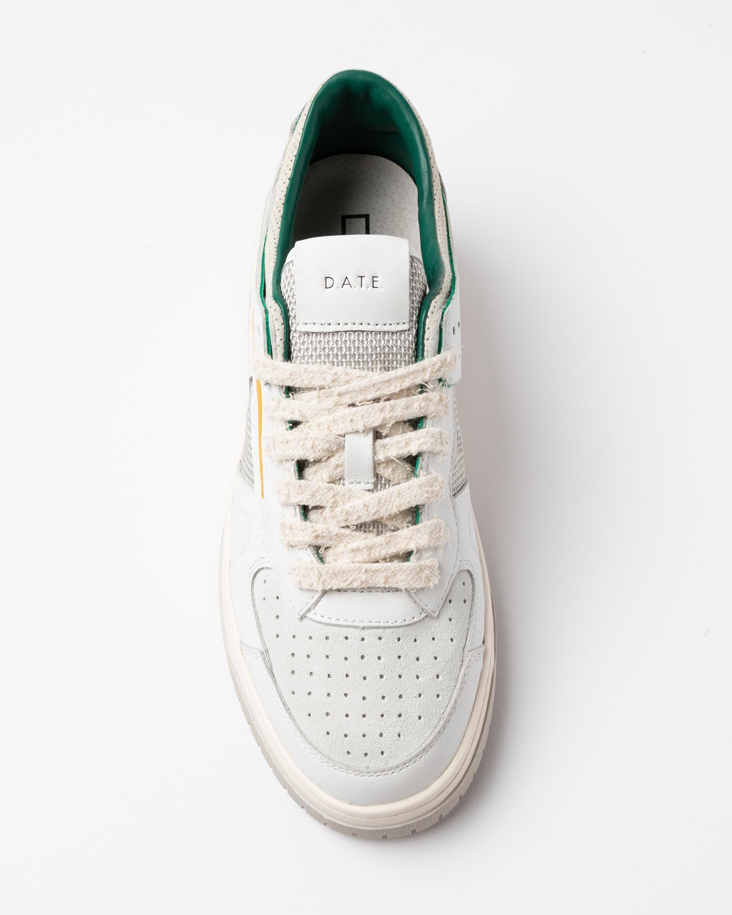 D.a.t.e. Sneakers Scarpe Uomo Torneo Pop White-ocher