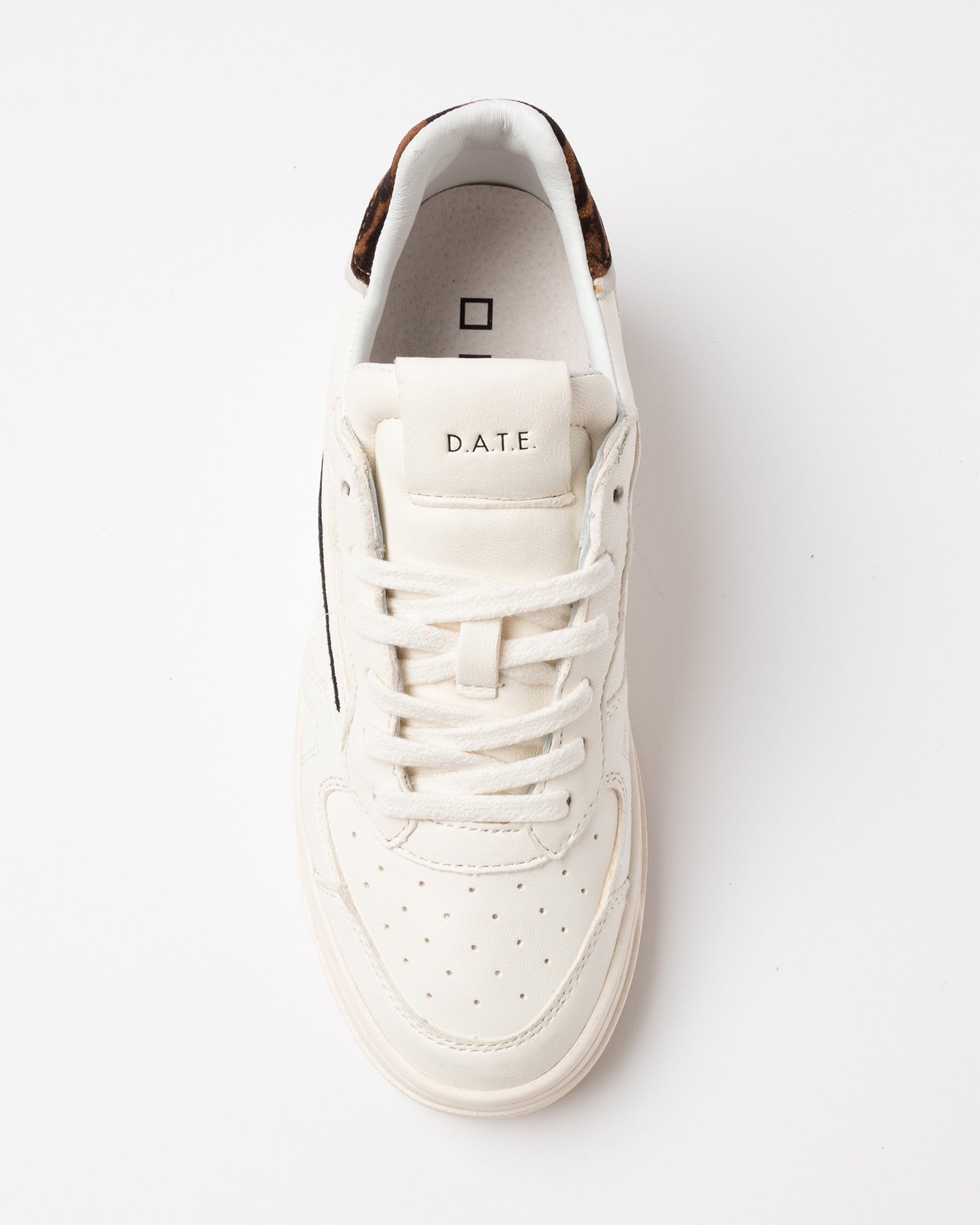 D.a.t.e. Sneakers Scarpe Donna Torneo Pure Animalier White-leopard
