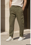 Bl11 uomo pantalone cargo verde