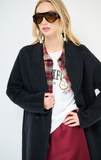 Kikisix Cappotto donna lana doppio petto