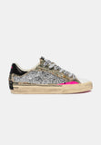 Crime london sneakers donna in pelle distressed colore multicolor