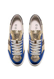 DATE SNEAKERS DONNA VAMP LAMINATED ORO BLU - Shopaland