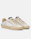 Crime london sneakers donna in pelle modello distressed colore bianco
