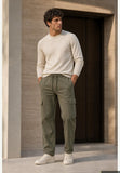 Imperial Imperial uomo pantaloni militare p89793d505 40 e 282, modello P89793D505-40,282, colore militare, idea look — Immagine parzialmente generata o modificata con AI