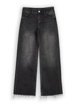 Pont jeans donna nero WIDE leg