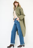 Kxgi1139Mil Kikisix bomber donna lungo verde militare