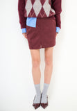 Kikisix gonna donna in suede vino