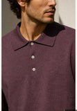 Seinse Seinse uomo polo m e l mi3509ss melanzana, modello MI3509SS, colore melanzana, dettaglio prodotto — Immagine parzialmente generata o modificata con AI
