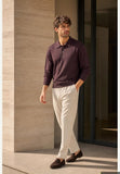 Seinse Seinse uomo polo m e l mi3509ss melanzana, modello MI3509SS, colore melanzana, idea look — Immagine parzialmente generata o modificata con AI