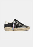 Crime London Sneakers donna sk8 bassa nera in pelle