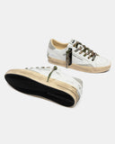 Crime london sneakers uomo in pelle sk8 deluxe colore bianco
